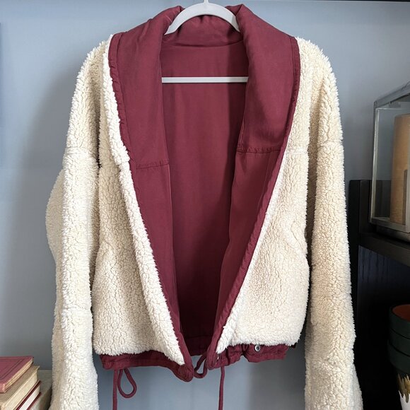 FP Movement Free People Mix It Up Reversible Jacket (Red) S - Picture 6 of 16